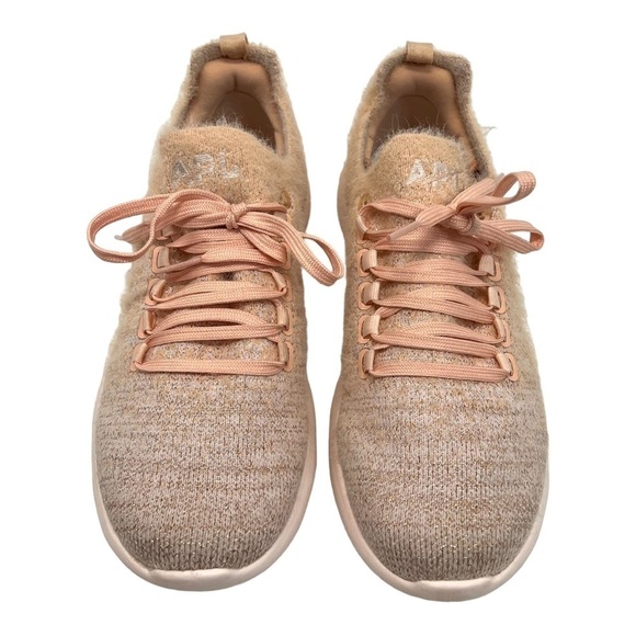 APL TechLoom Breeze x Summer Fridays Blush Peach Running Shoes Trainers W7 - Picture 3 of 15
